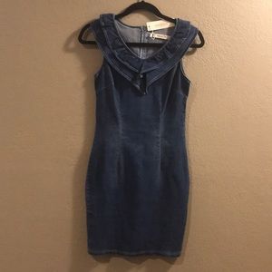 NWT- MEBON Sleeveless Jean Dress